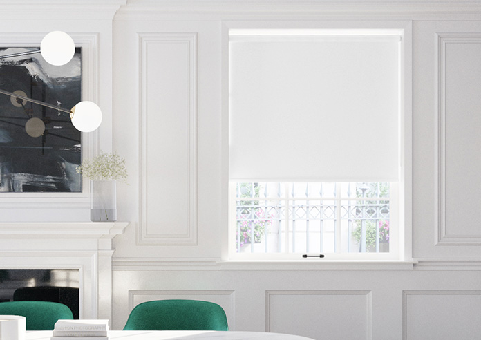 Trinity (Blackout), White - Twist&Fit Roller Blind - Image 3